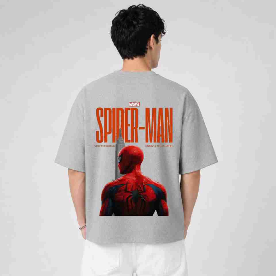 Marvel Men Grey Cotton Blend T-Shirt - Image 4