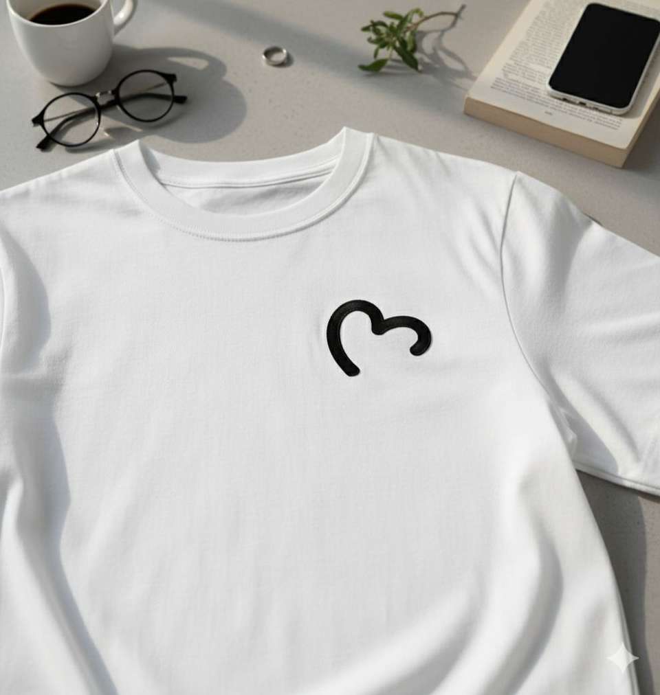 Fab Fashion Studio Men Printed Round Neck Cotton Blend White T-Sh...more - Image 9
