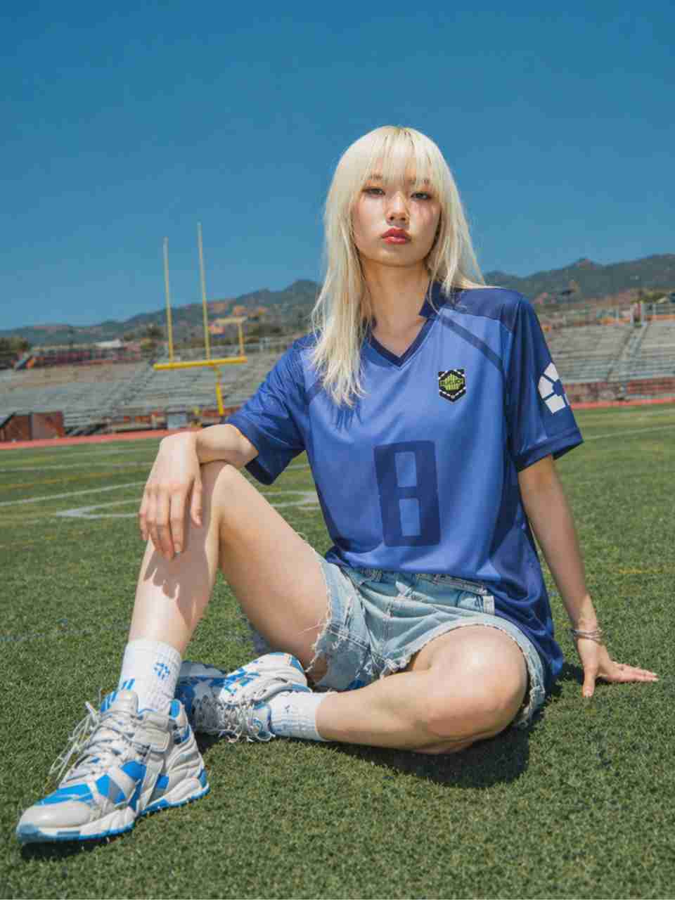 ComicSense Blue Lock Anime Bachira #8 Jersey Women Blue - Image 6
