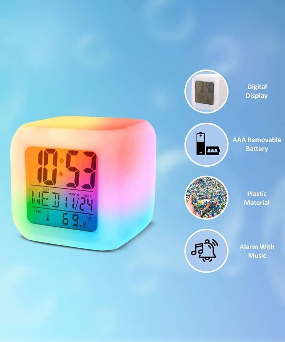 BLISS Digital White Clock - Image 7