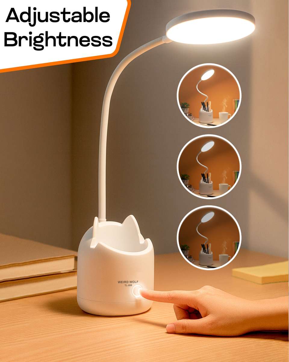 Rudefox 35 cm White LED Table Lamp - Image 6