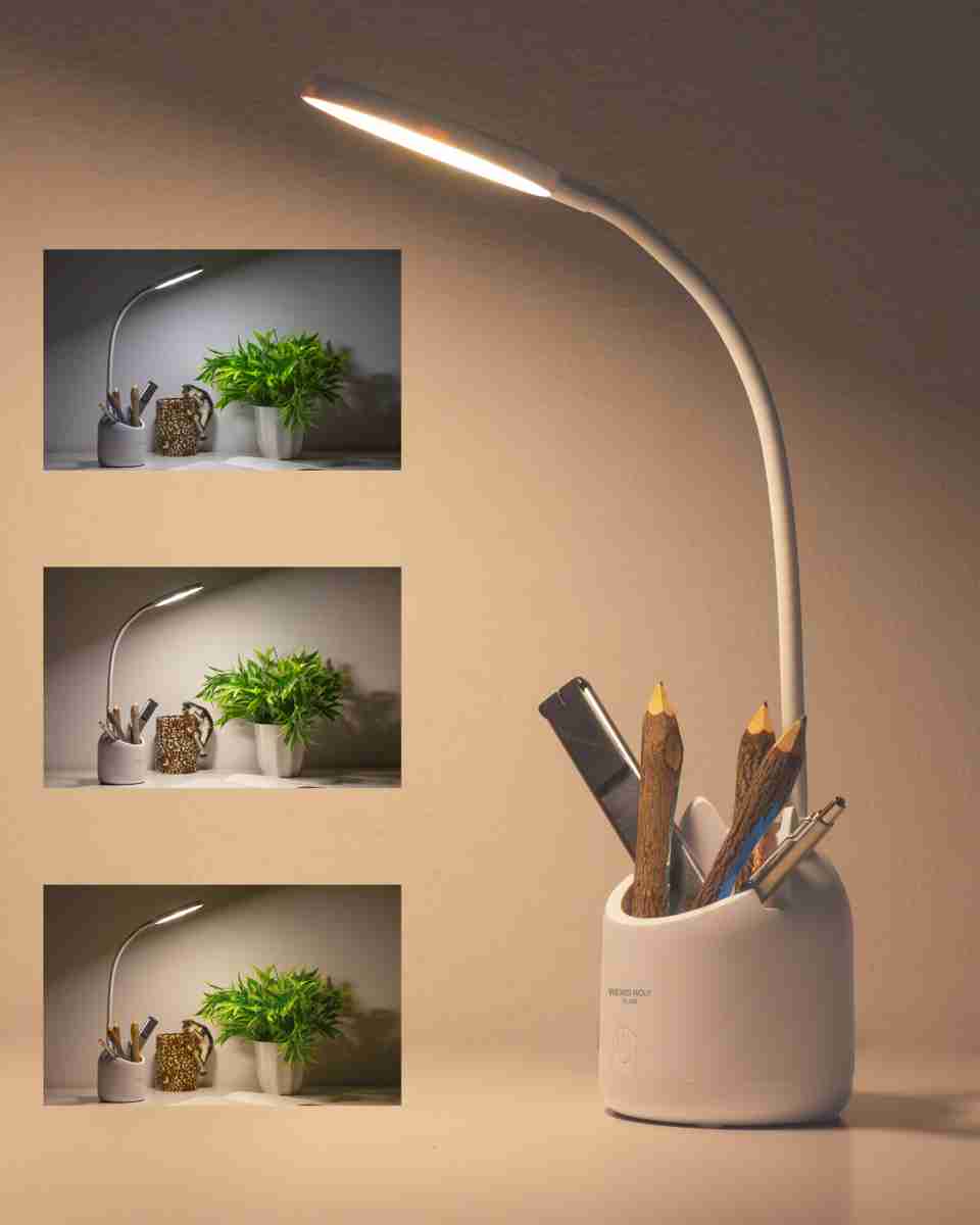 Rudefox 35 cm White LED Table Lamp - Image 5