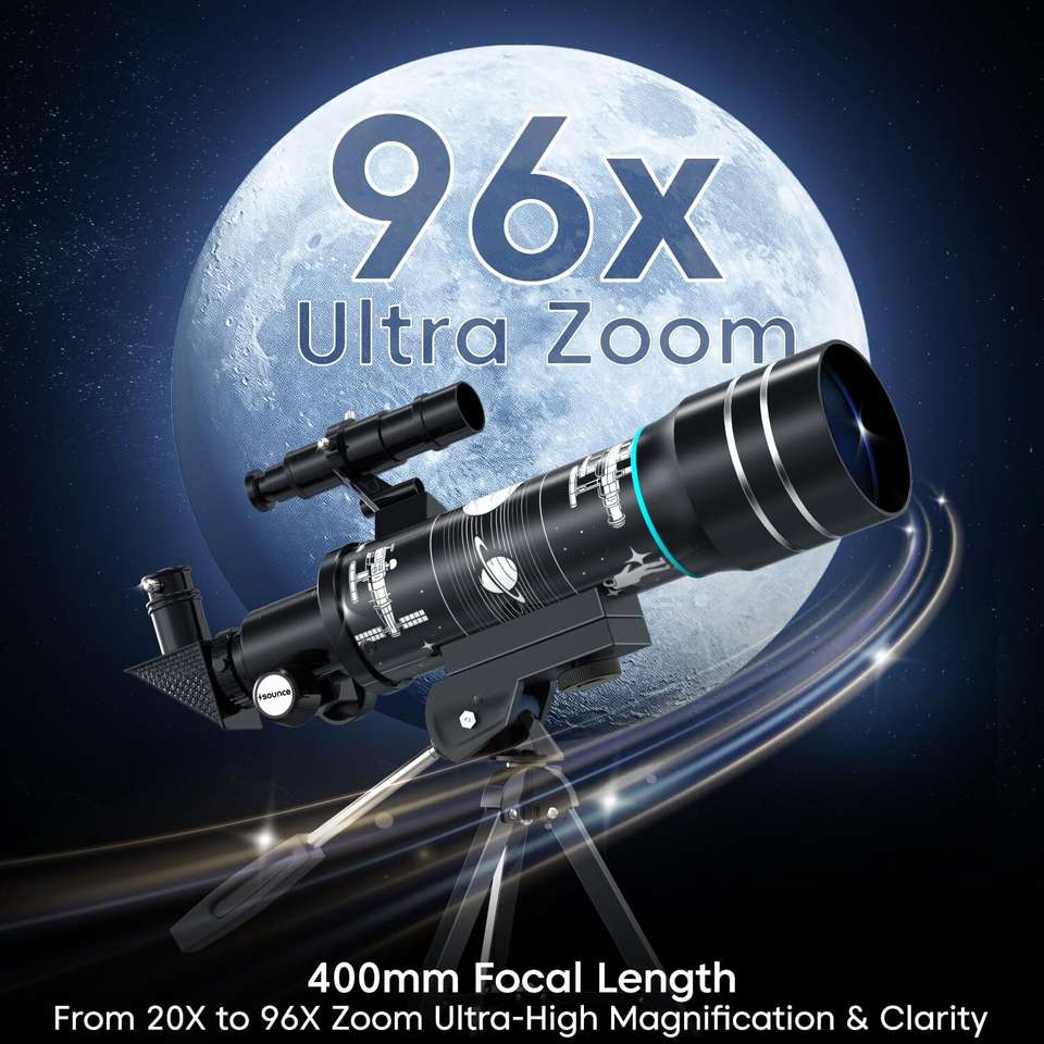 sounce 20x-96x Zoom Refractor Telescope - Image 7