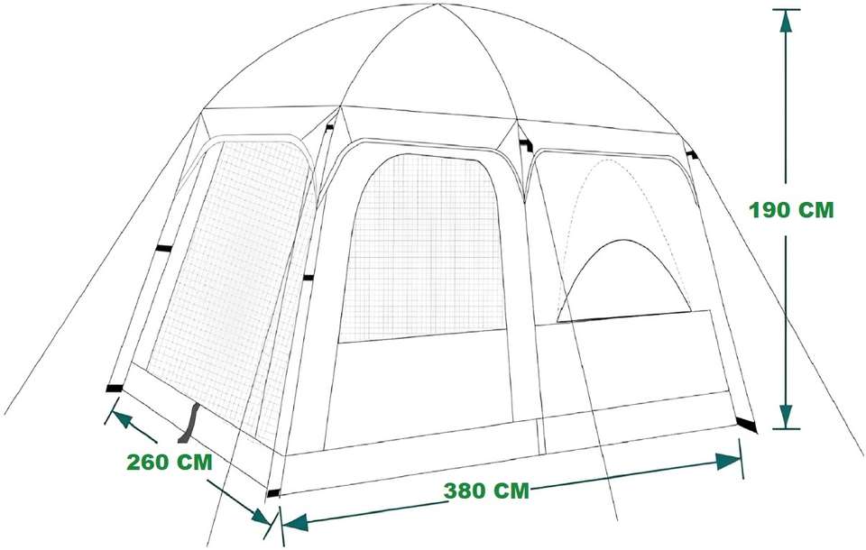 KriShyam 5-12 Person Camping Tent - Image 9