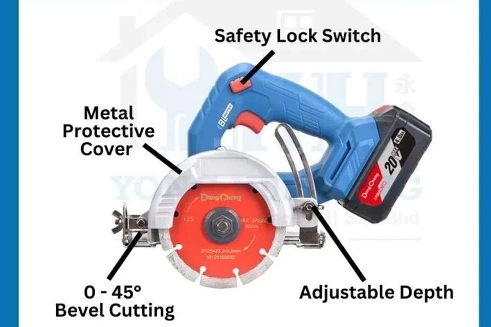 MPT Dongcheng DCZE125 Cordless Brushless Marble Cutter - Image 8