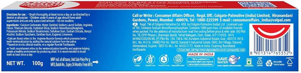 Colgate Strong Teeth Anti-Cavity 100g - Image 7