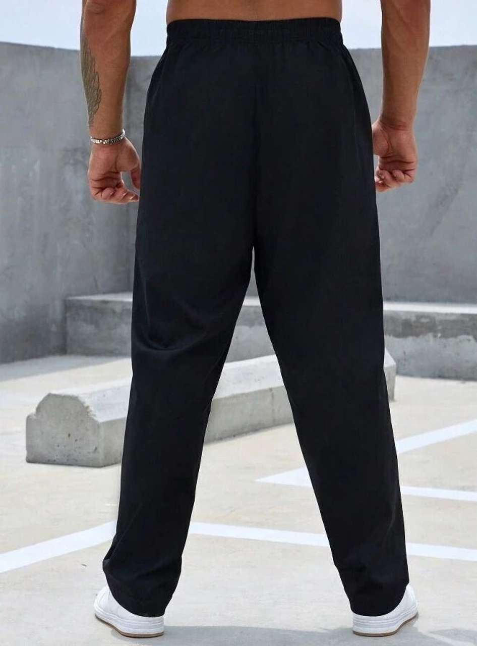 CULISH Men Striped Black Track Pants - Image 6