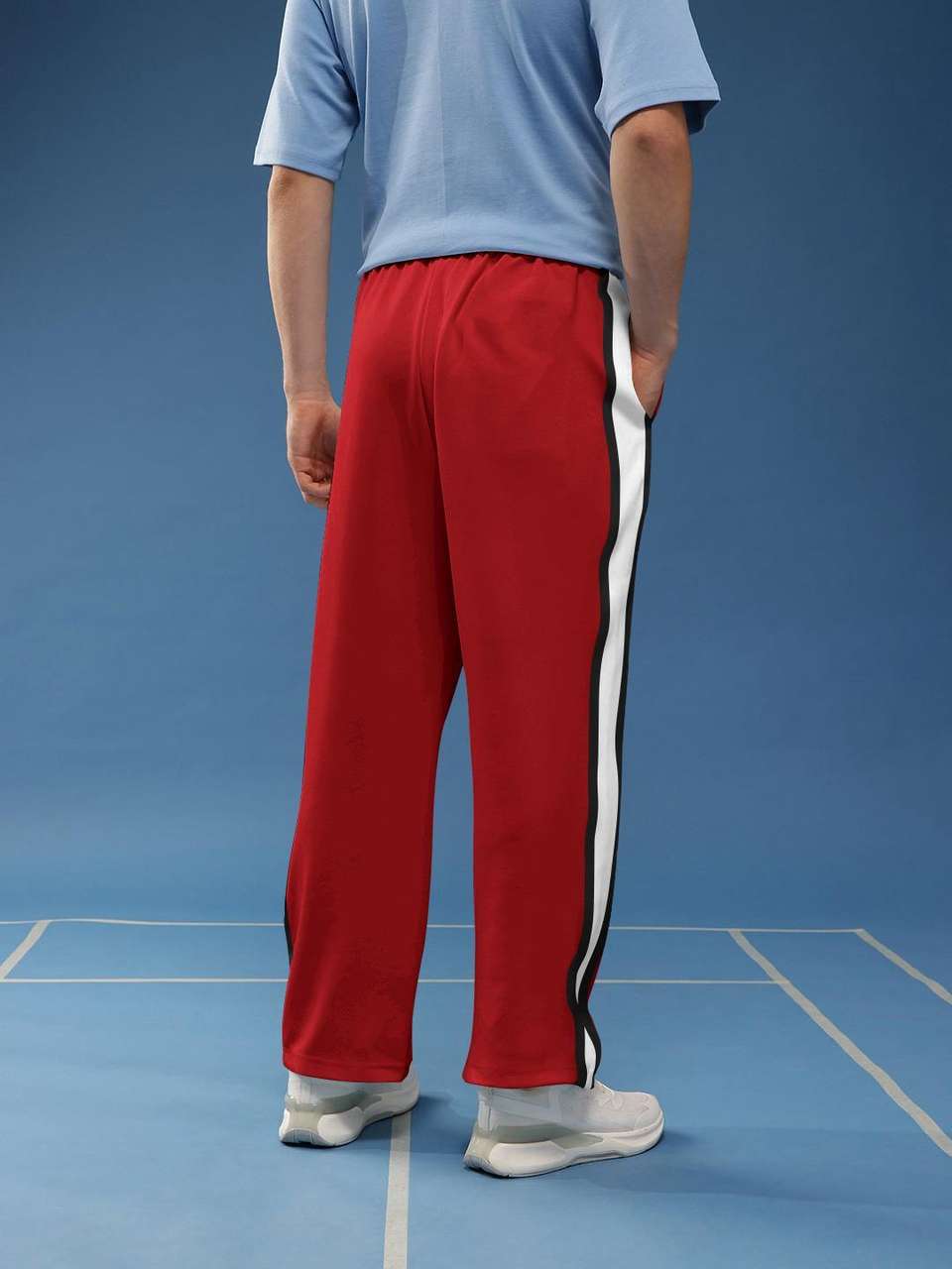 WARYAR Men Red Track Pants - Image 8