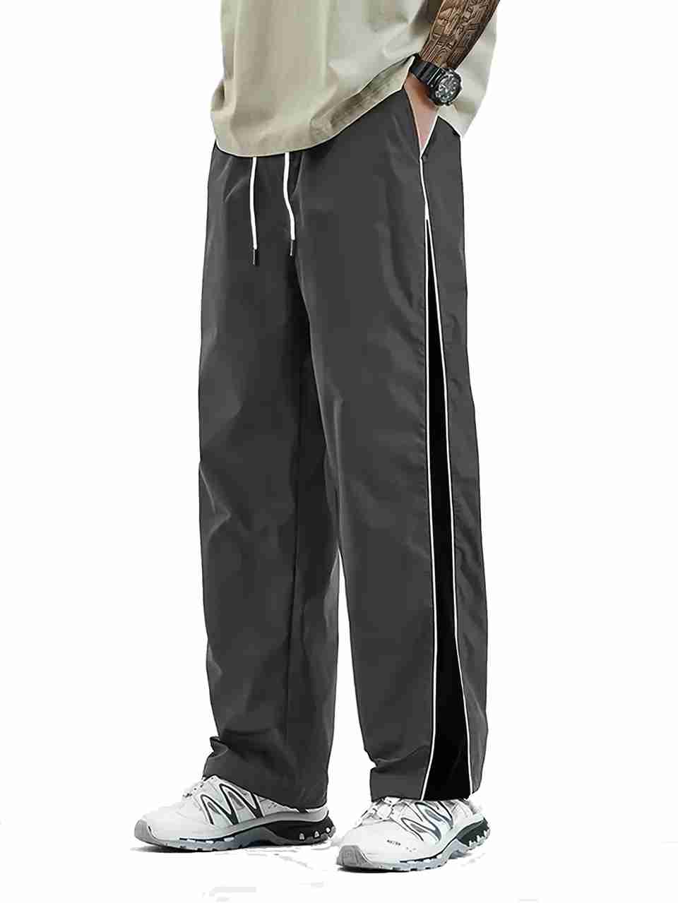 The Modern Soul Striped Men Grey Track Pants - Image 8