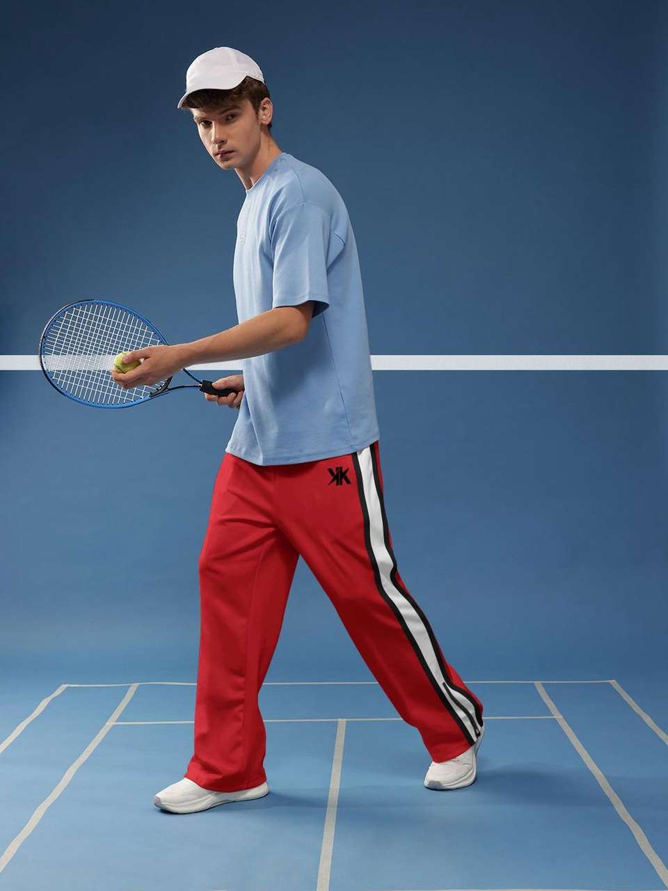 WARYAR Men Red Track Pants - Image 9