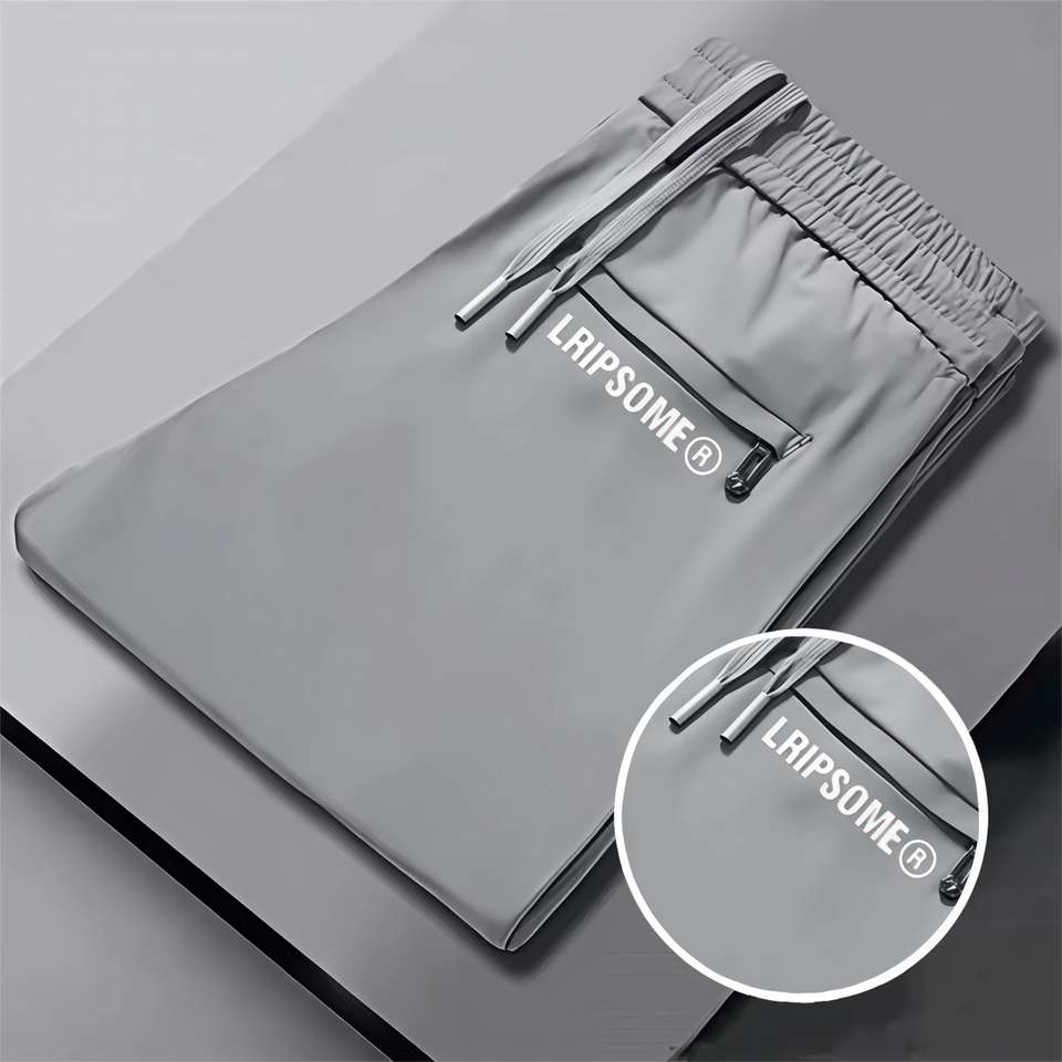 Lripsome Men Grey Track Pants - Image 9