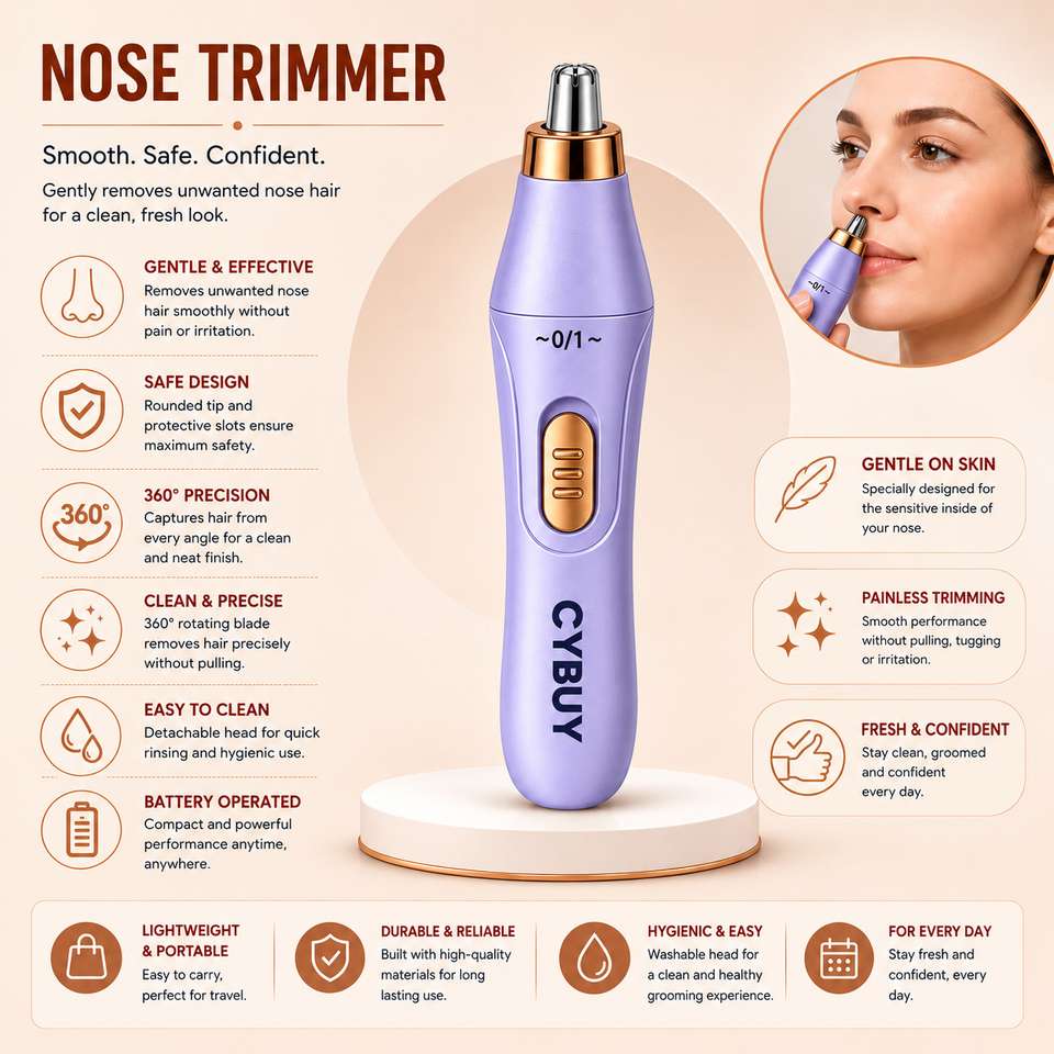 CYBUY Face & Bikini Trimmer for Women, Hair Remover for Women Tri...more - Image 8