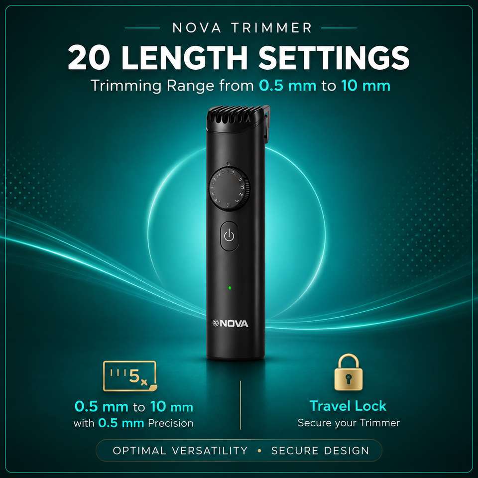 NOVA NHT 1135 Trimmer 150 min Black - Image 9