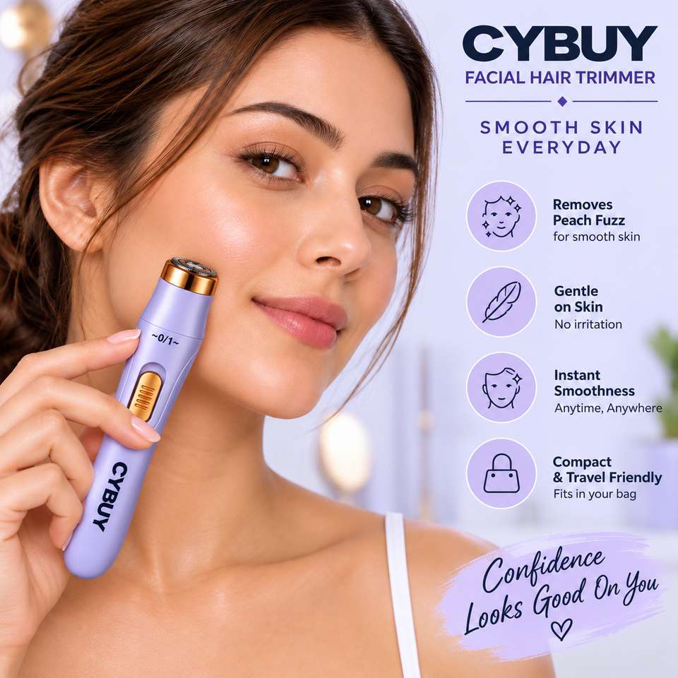 CYBUY Face & Bikini Trimmer for Women, Hair Remover for Women Tri...more - Image 7