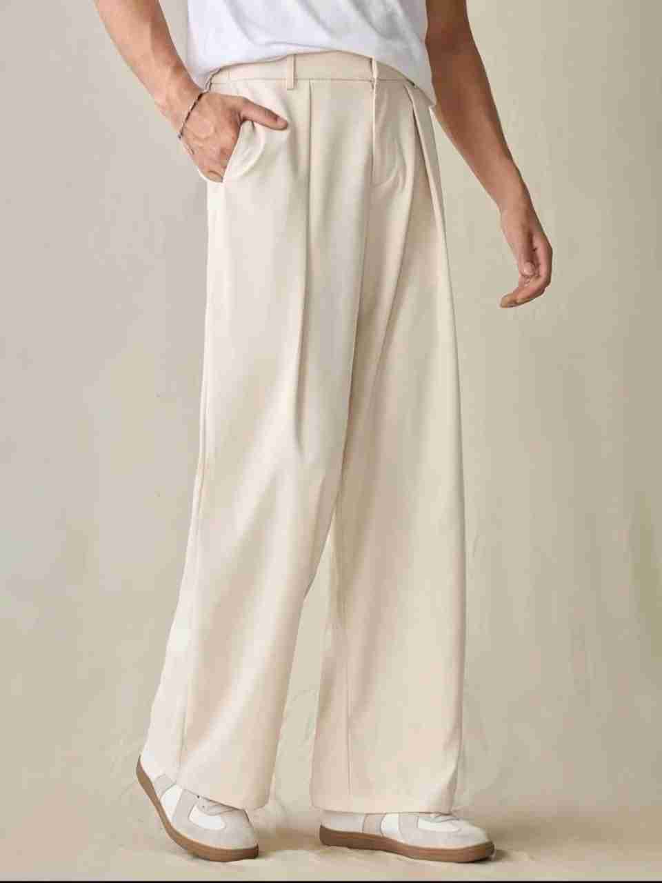 NEXT Men Beige Polyester Trousers - Image 4