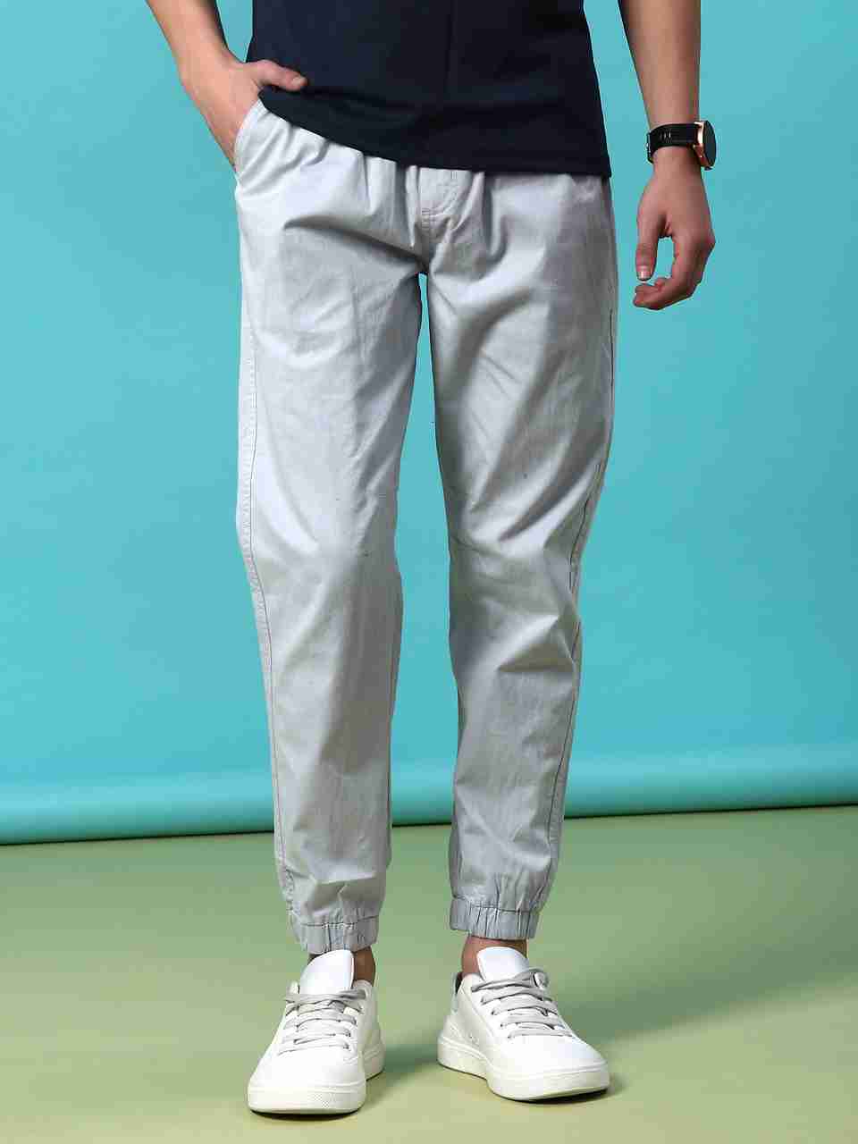 V-MART Men Grey Cotton Blend Trousers - Image 6