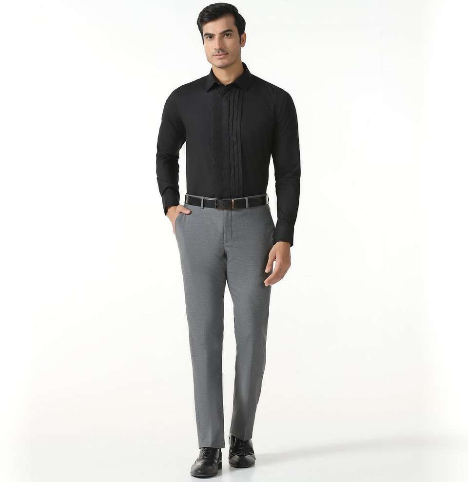 Blackberrys Skinny Fit Men Grey Trousers - Image 9