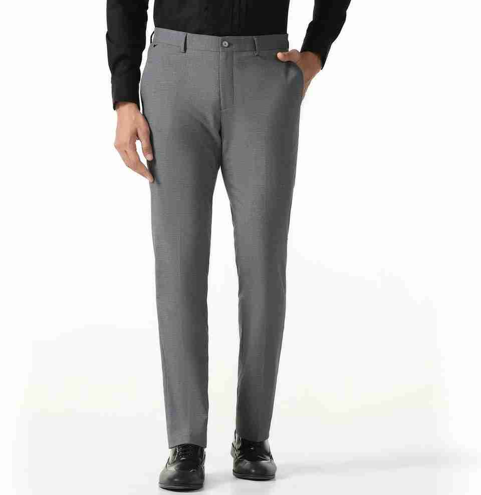 Blackberrys Skinny Fit Men Grey Trousers - Image 6