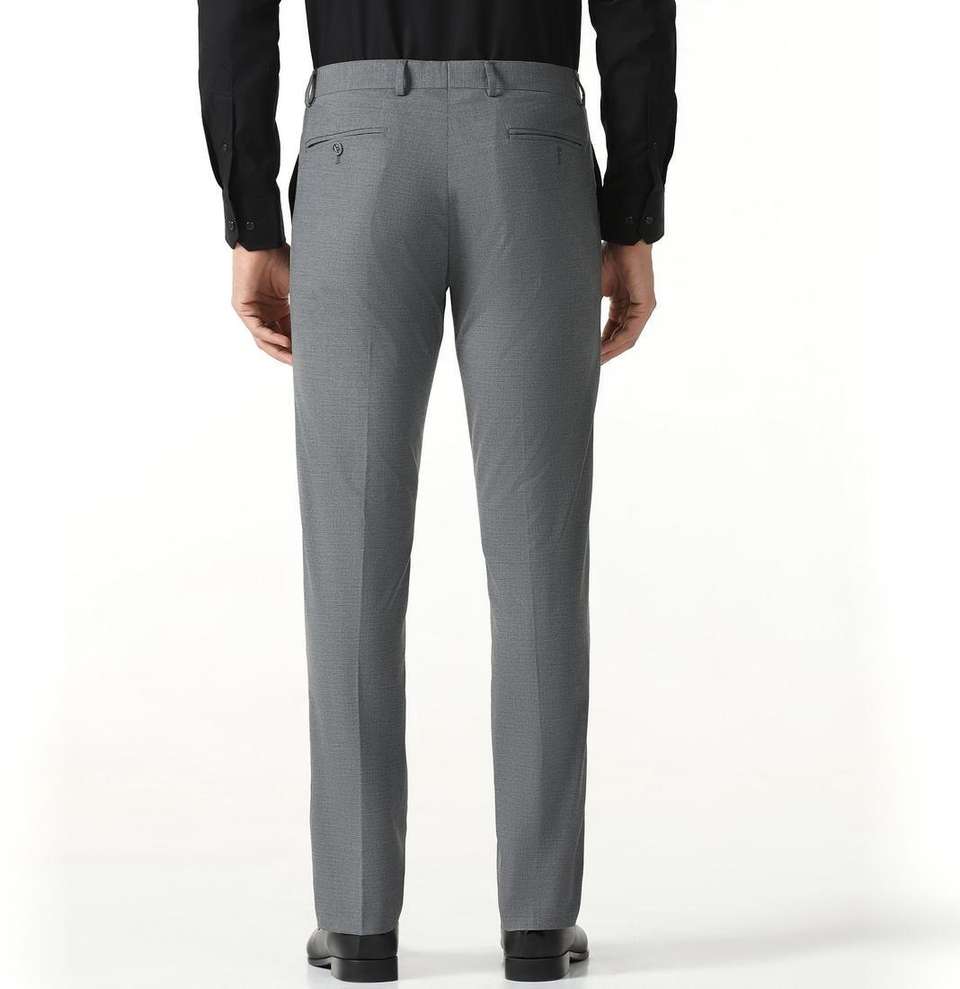 Blackberrys Skinny Fit Men Grey Trousers - Image 7