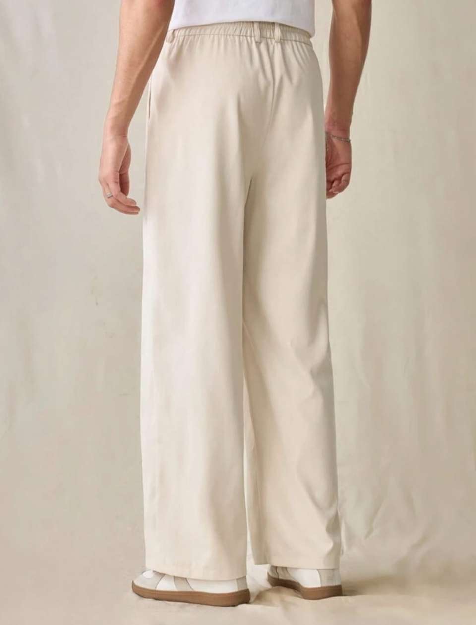 NEXT Men Beige Polyester Trousers - Image 5