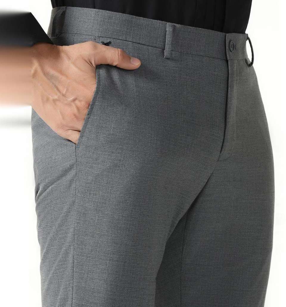 Blackberrys Skinny Fit Men Grey Trousers - Image 8