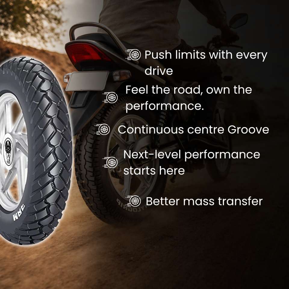 MRF M 120/80-17 61P Rear Two Wheeler Tyre - Image 7