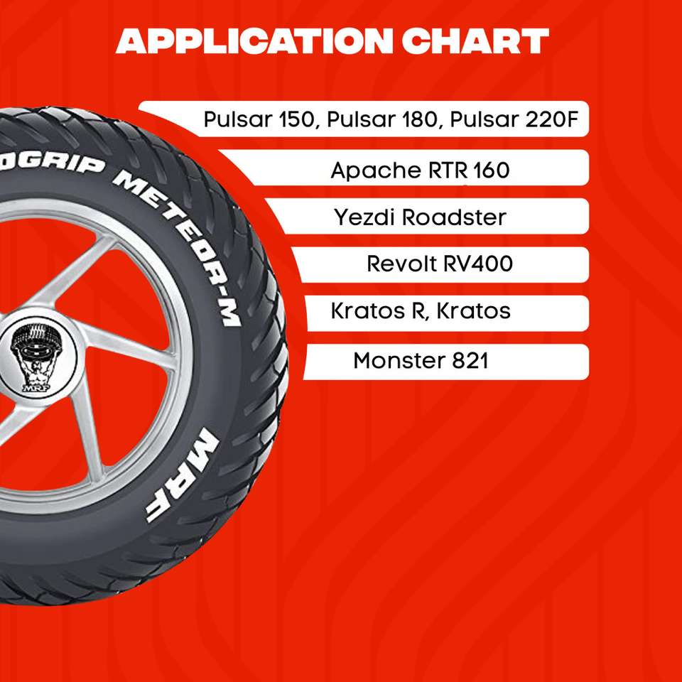 MRF M 120/80-17 61P Rear Two Wheeler Tyre - Image 9