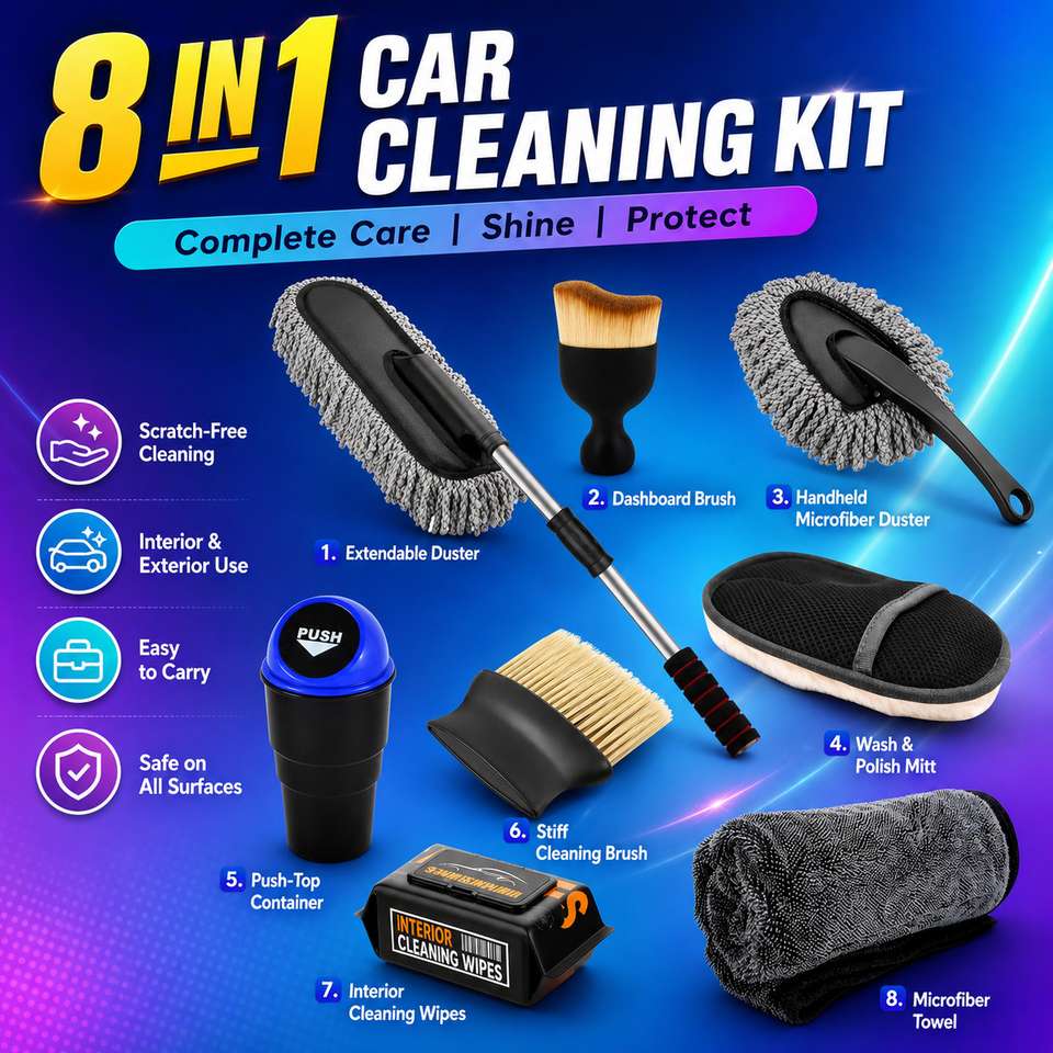 ORIDOR Duster, Mini Duster, Brush, Microfiber Towel - Image 7