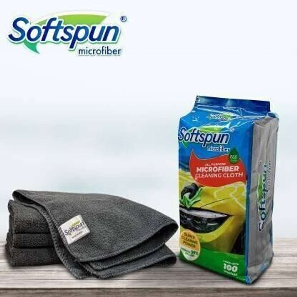 SOFTSPUN Microfiber Vehicle Washing Cloth (Pack of 4) - Image 7