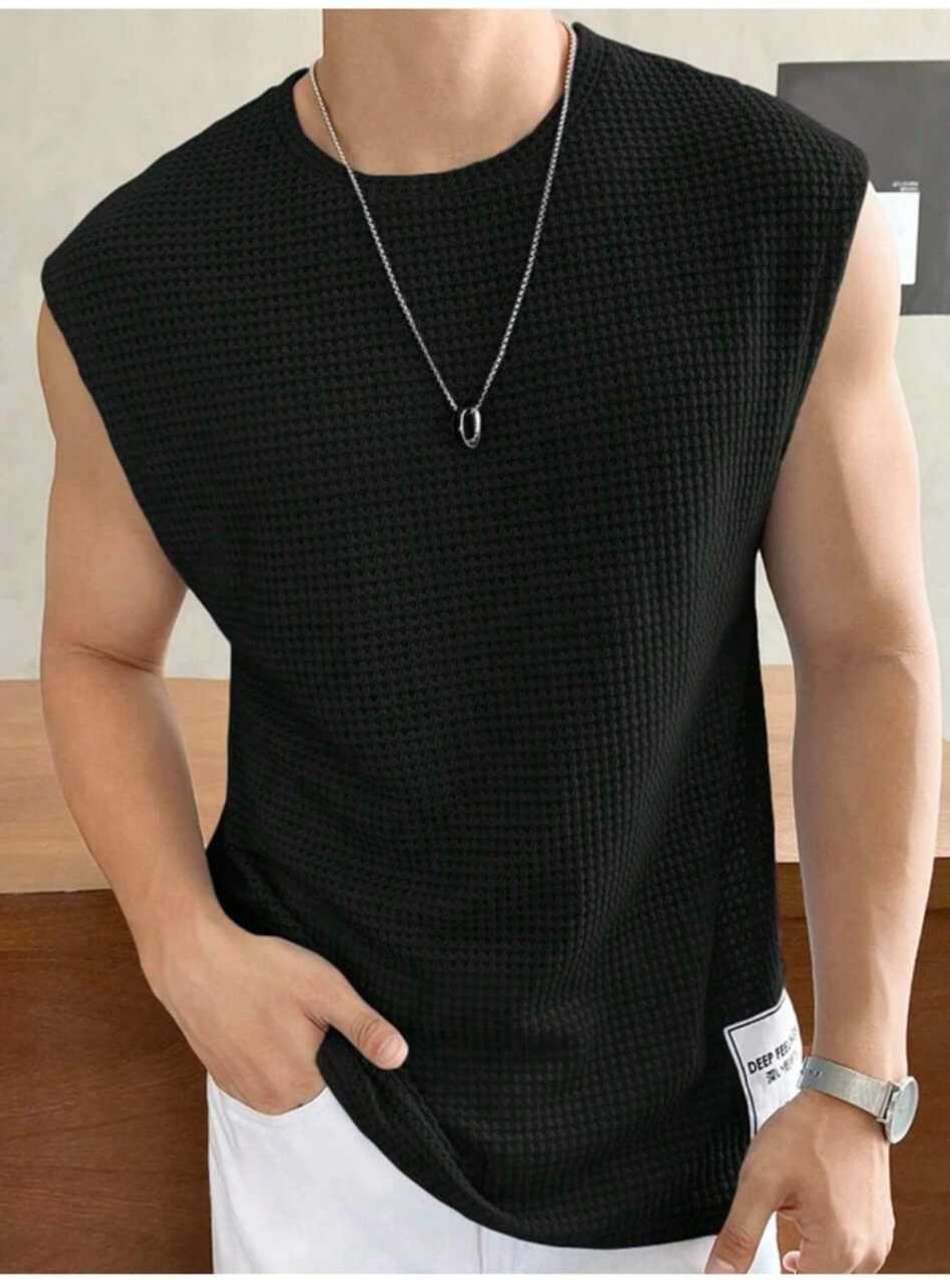 PLEK Pack of 2 Men's Casual Gym T-Shirt Vest - Image 7