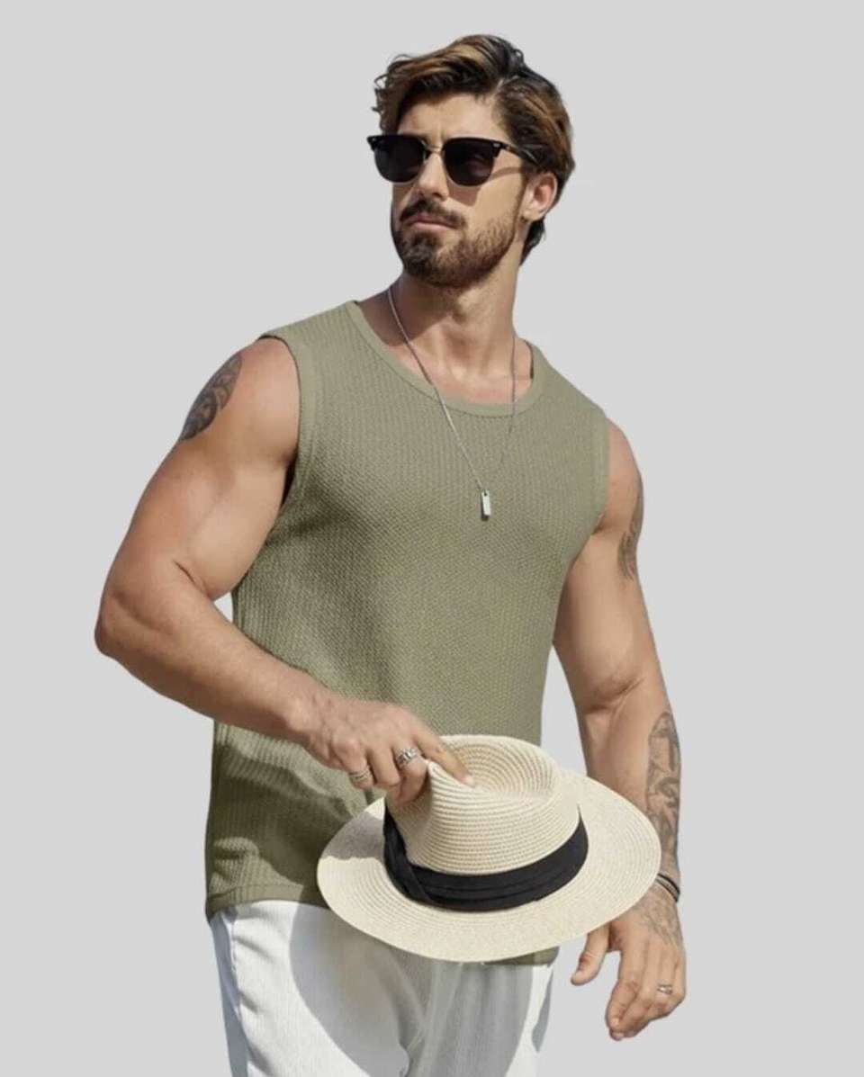 PLEK Pack of 2 Men's Casual Gym T-Shirt Vest - Image 8