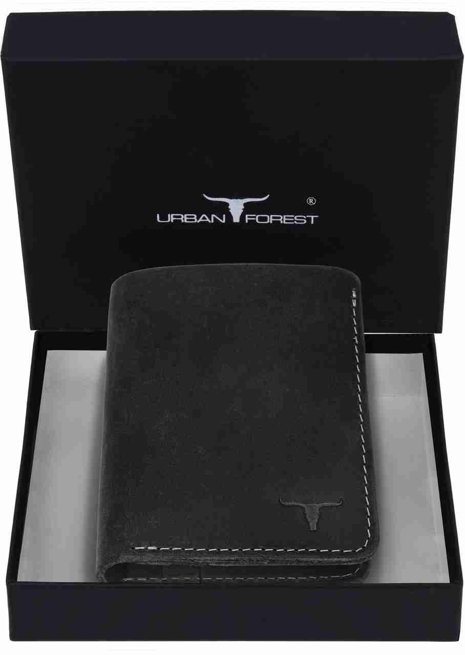 URBAN Forest Men Black Leather RFID Wallet - Image 8