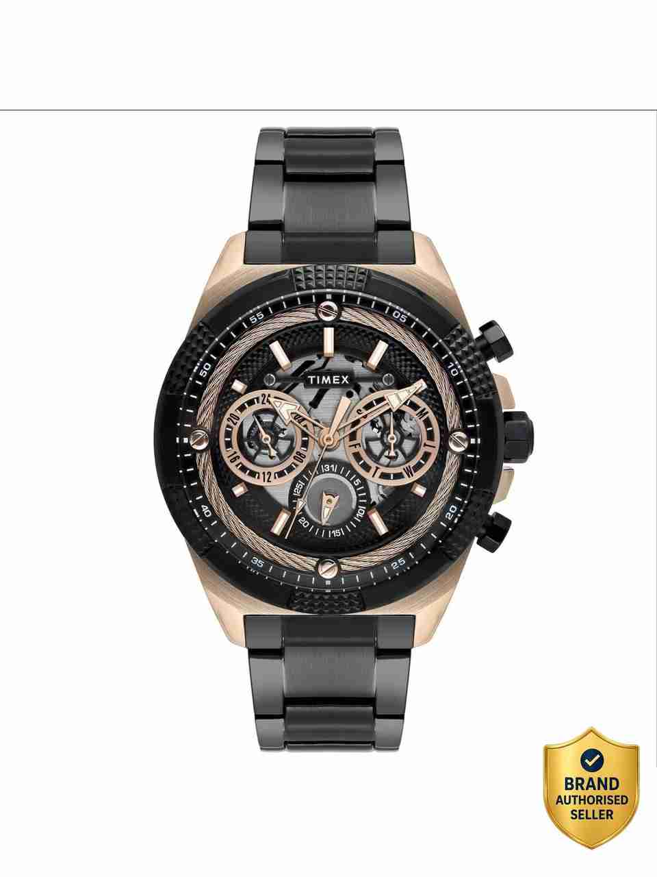 TIMEX Signio 46mm Black Dial Analog Watch - Image 6
