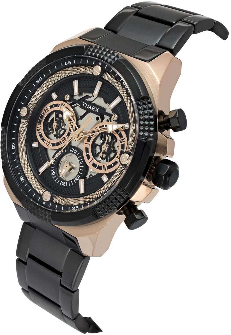 TIMEX Signio 46mm Black Dial Analog Watch - Image 7