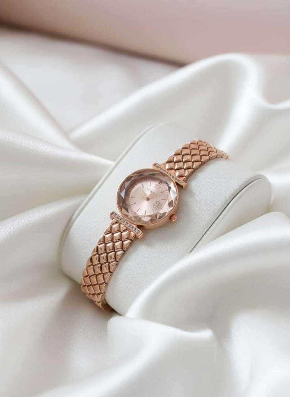 SPARKPLUG Golden Crystal 02 Bracelet Chain Watch - Image 8