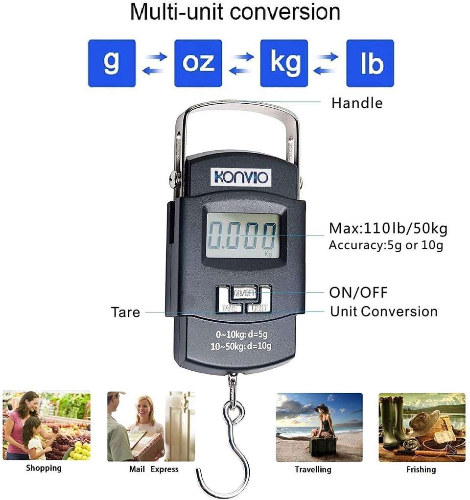 KONVIO Digital LED Screen Weighing Scale - Image 7