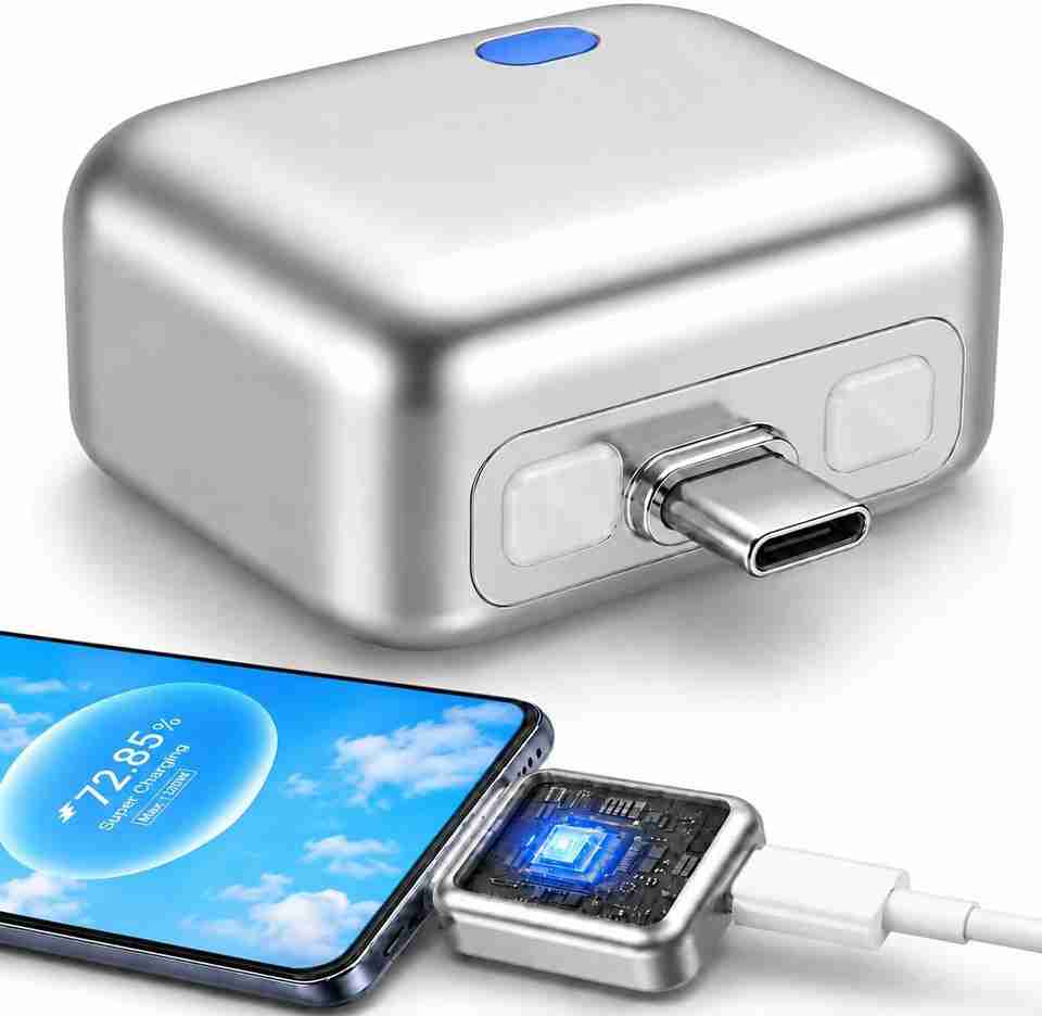 SHRUJA PD 5A Single Port Mobile Charger Silver - Image 6