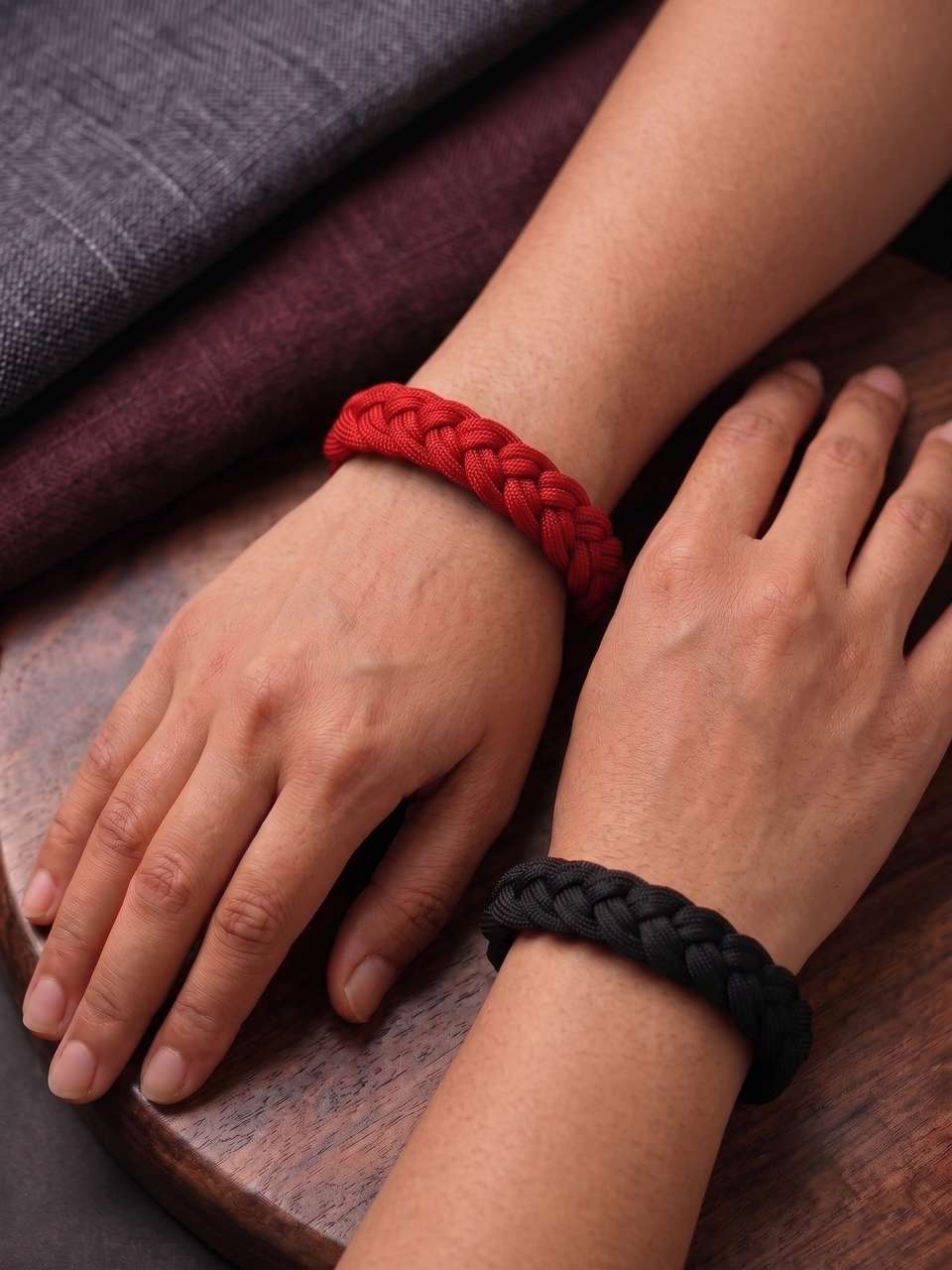 Krishnacollection Handcrafted Paracord Rope Bracelet Set for Men - Image 8