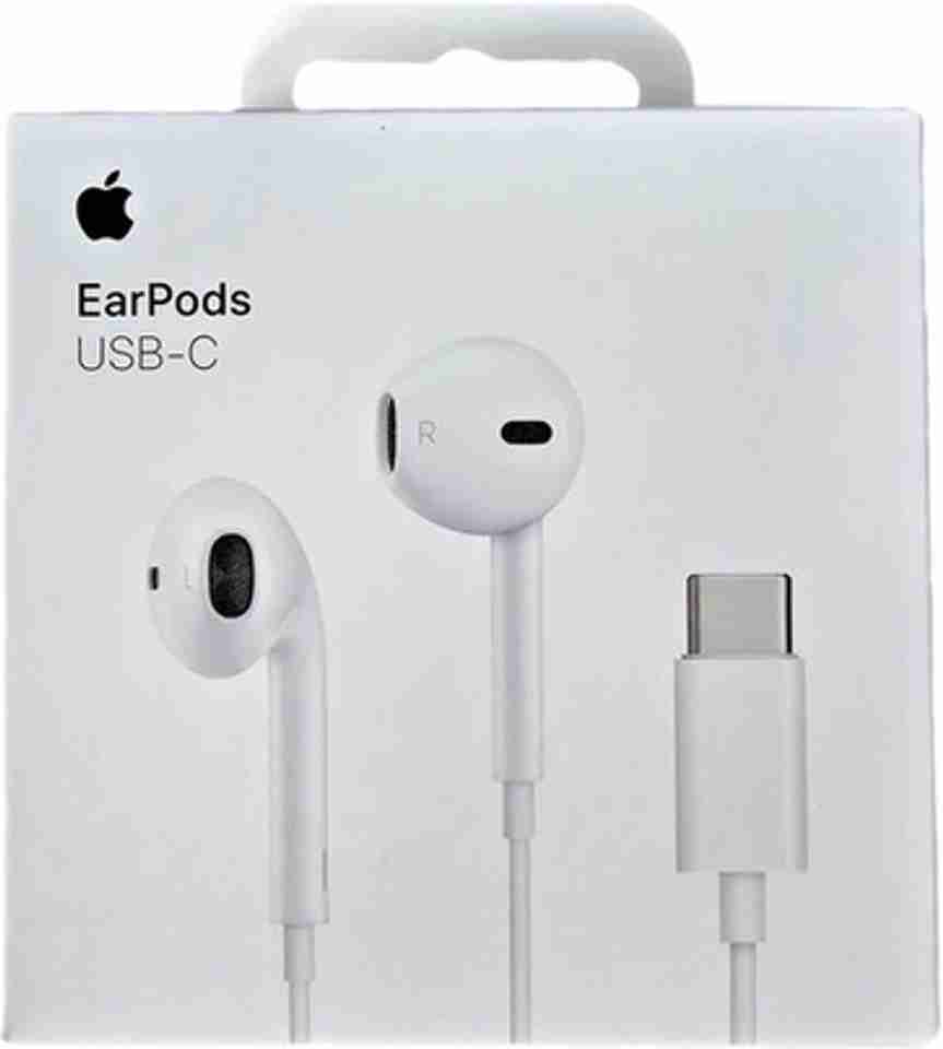 SRECOMB EarPods (USB-C) Wired Headset (White) - Image 6